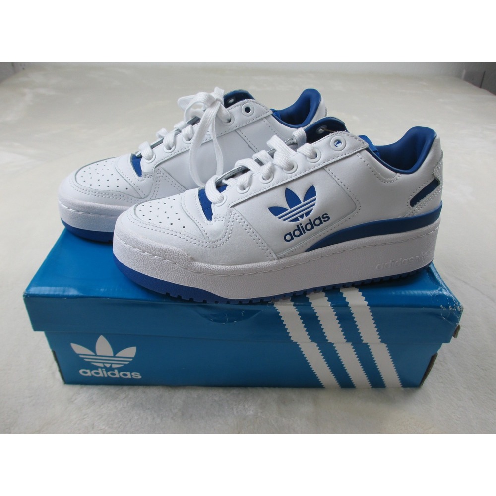 NEW Adidas Forum Bold‎ Shoes Women's 5 White Blue Stripes FY4530 Sneakers